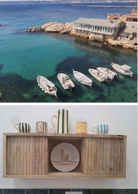 "La Baigneuse" Vallon Des Auffes Marsylia Zewnętrze zdjęcie
